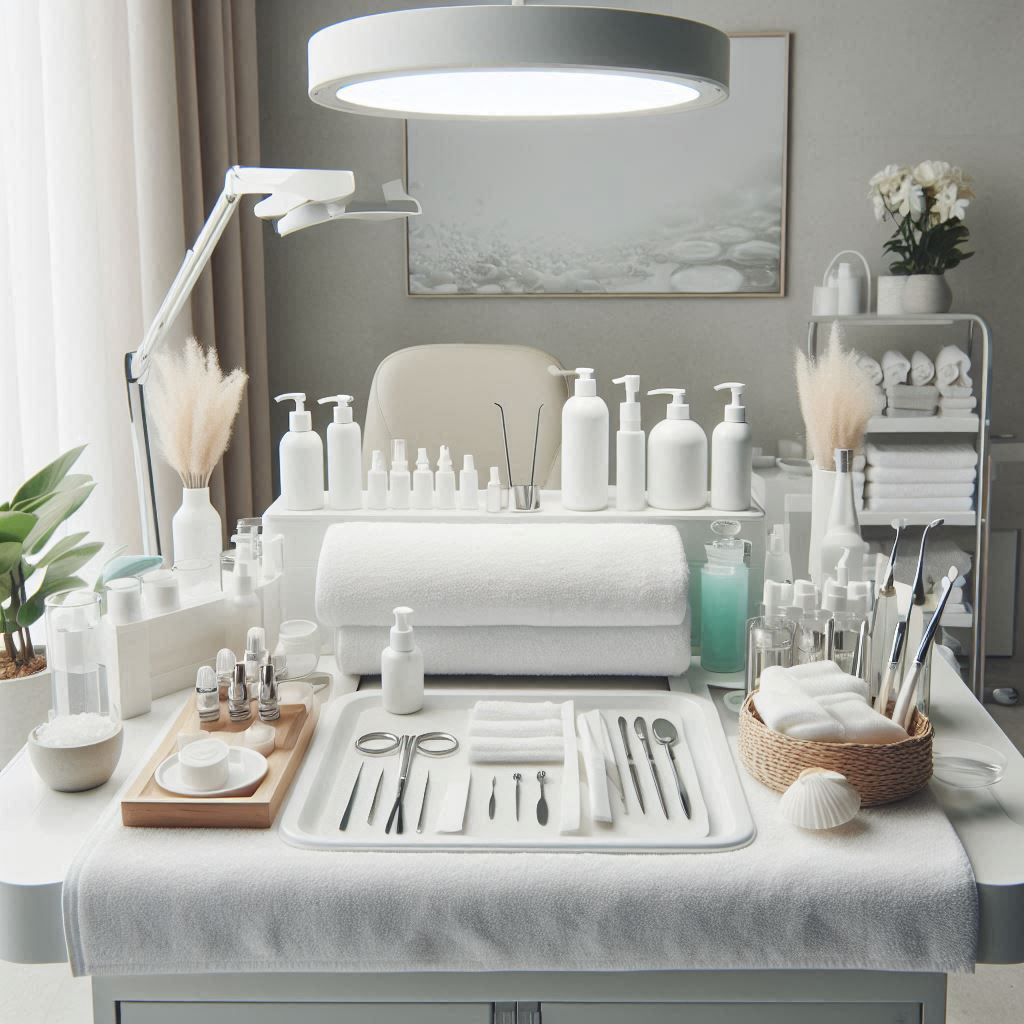 피부,체형관리 샵 배경