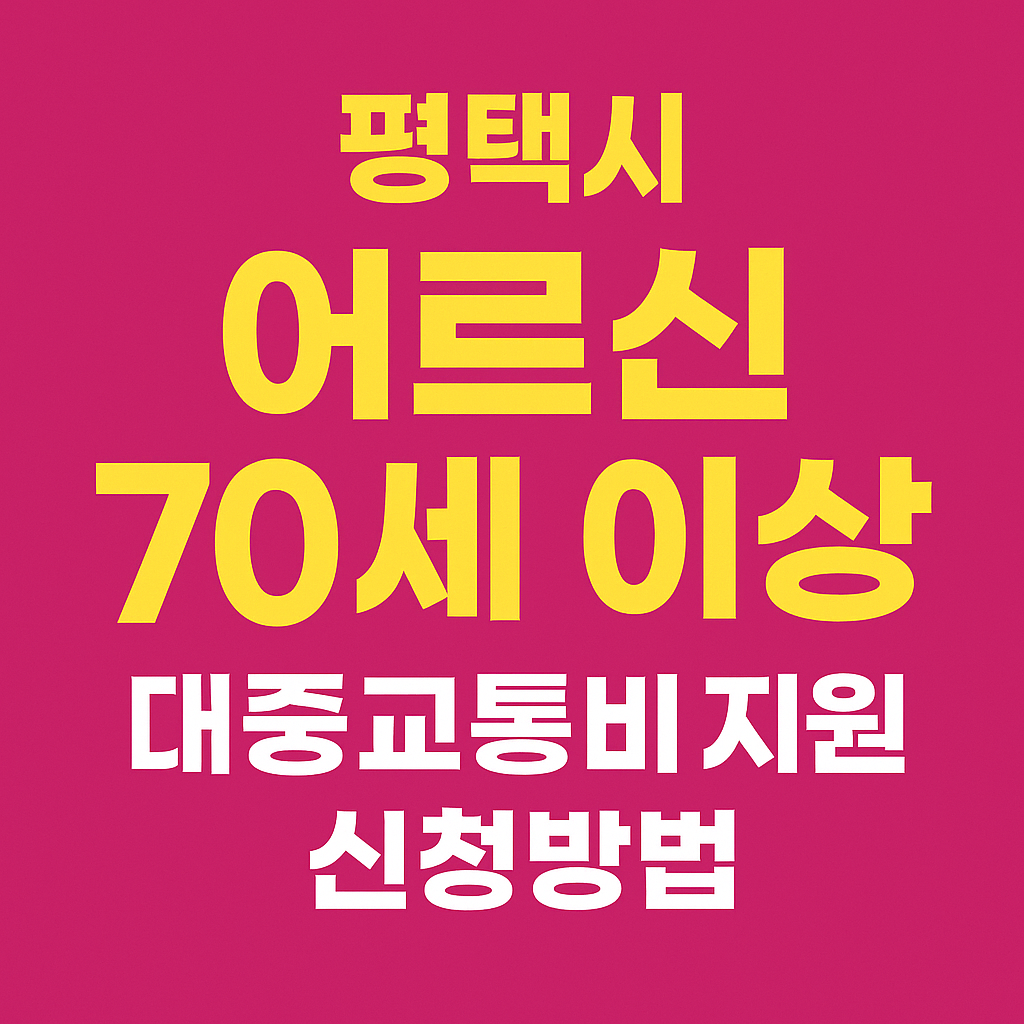 평택시 어르신 버스비 지원