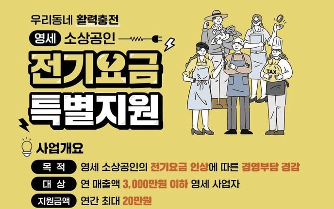 소상공인 전기요금 특별지원