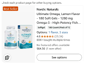 오메가3 추천 - 노르딕 오메가3, 노르딕 내추럴스