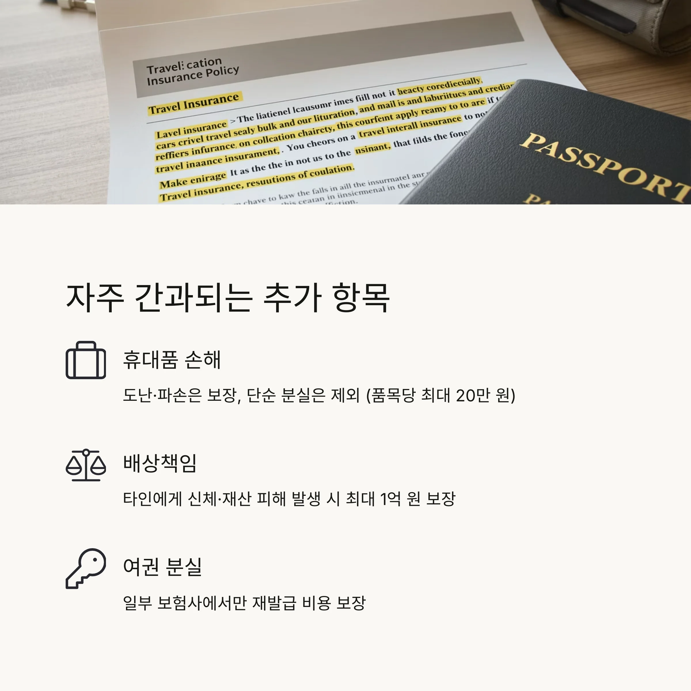 여행자보험, 꼭 챙겨야 할 놓치기 쉬운 보장