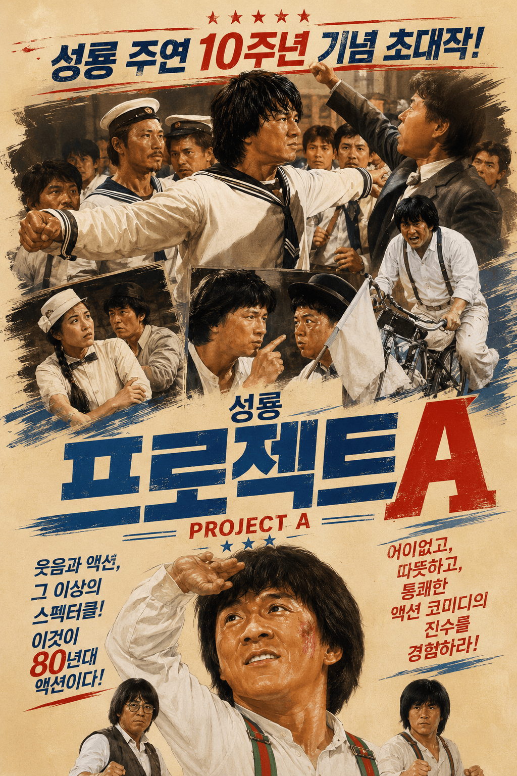 고전 중국 영화 프로젝트A의 성룡