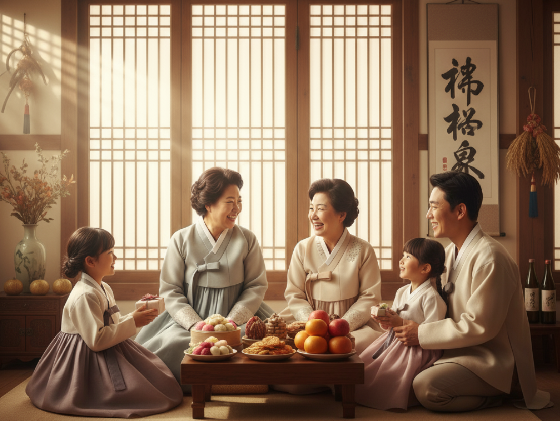 추석 명절 상차림 이미지