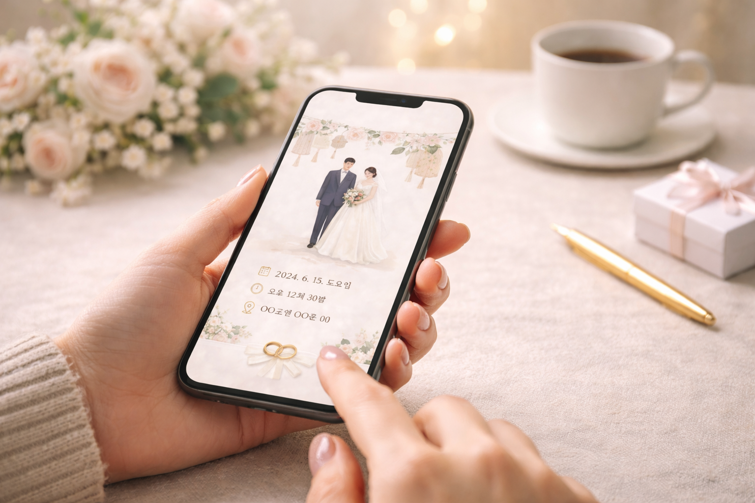 모바일 청첩장 전송