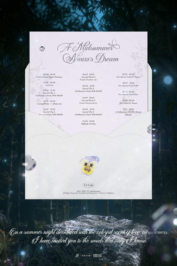 NMIXX 싱글 3집 프로모션 스케줄러 [사진=JYP엔터테인먼트]