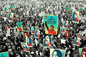 &quot;We The People Are Greater Than Fear&quot;
다양성을 추구하고 인권을 지지하는 강력한 메시지