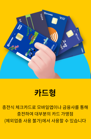 경기지역화폐 유형