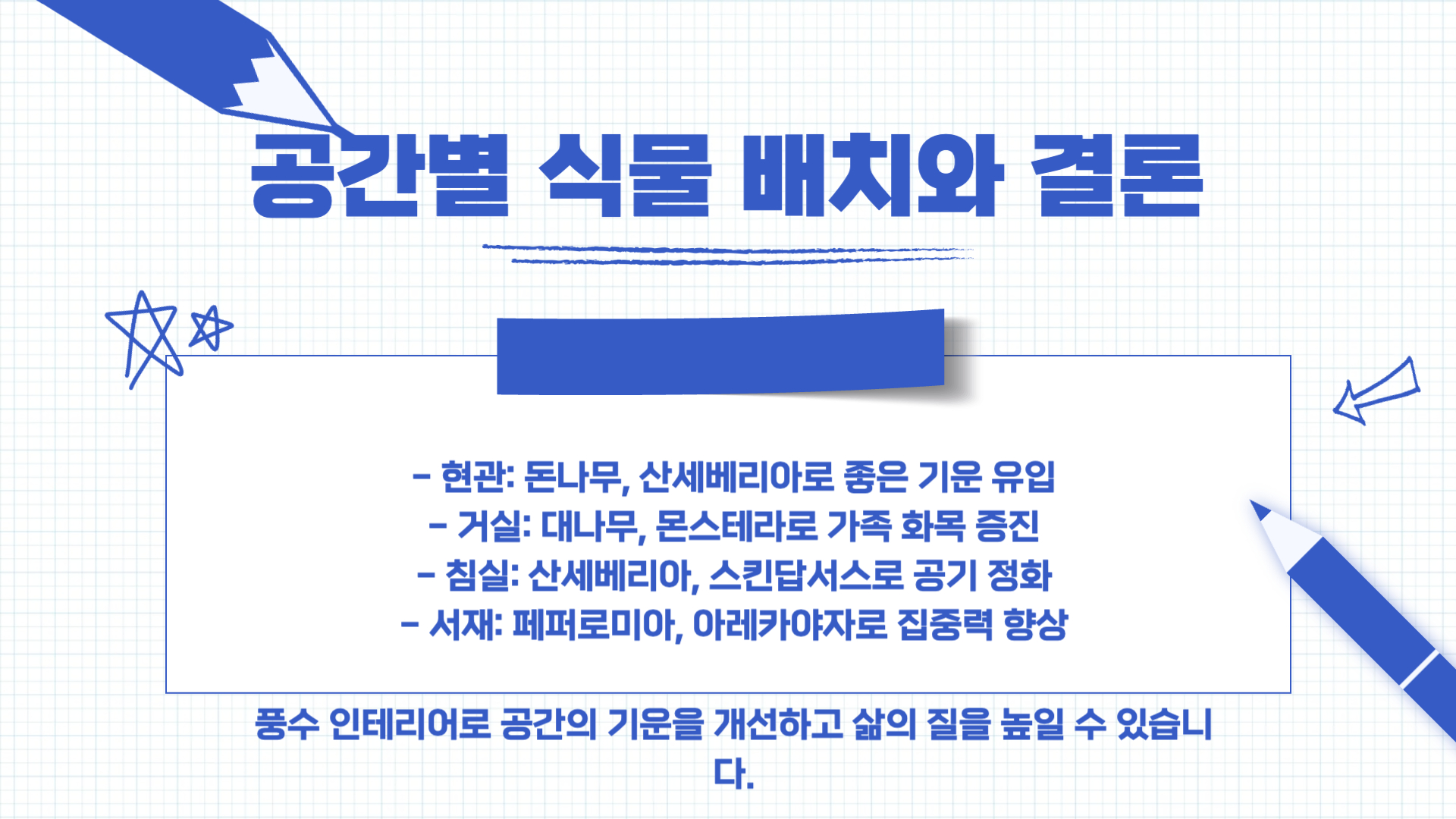 풍수 인테리어 좋은 식물