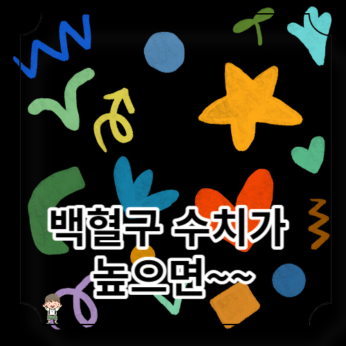백혈구 수치가 높으면