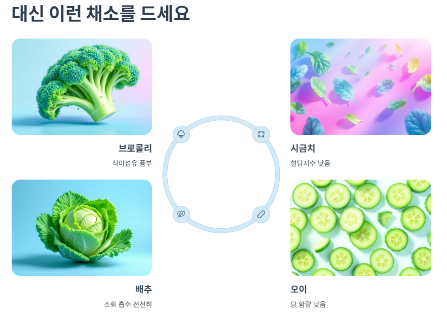 대신 이런 채소를 드세요!