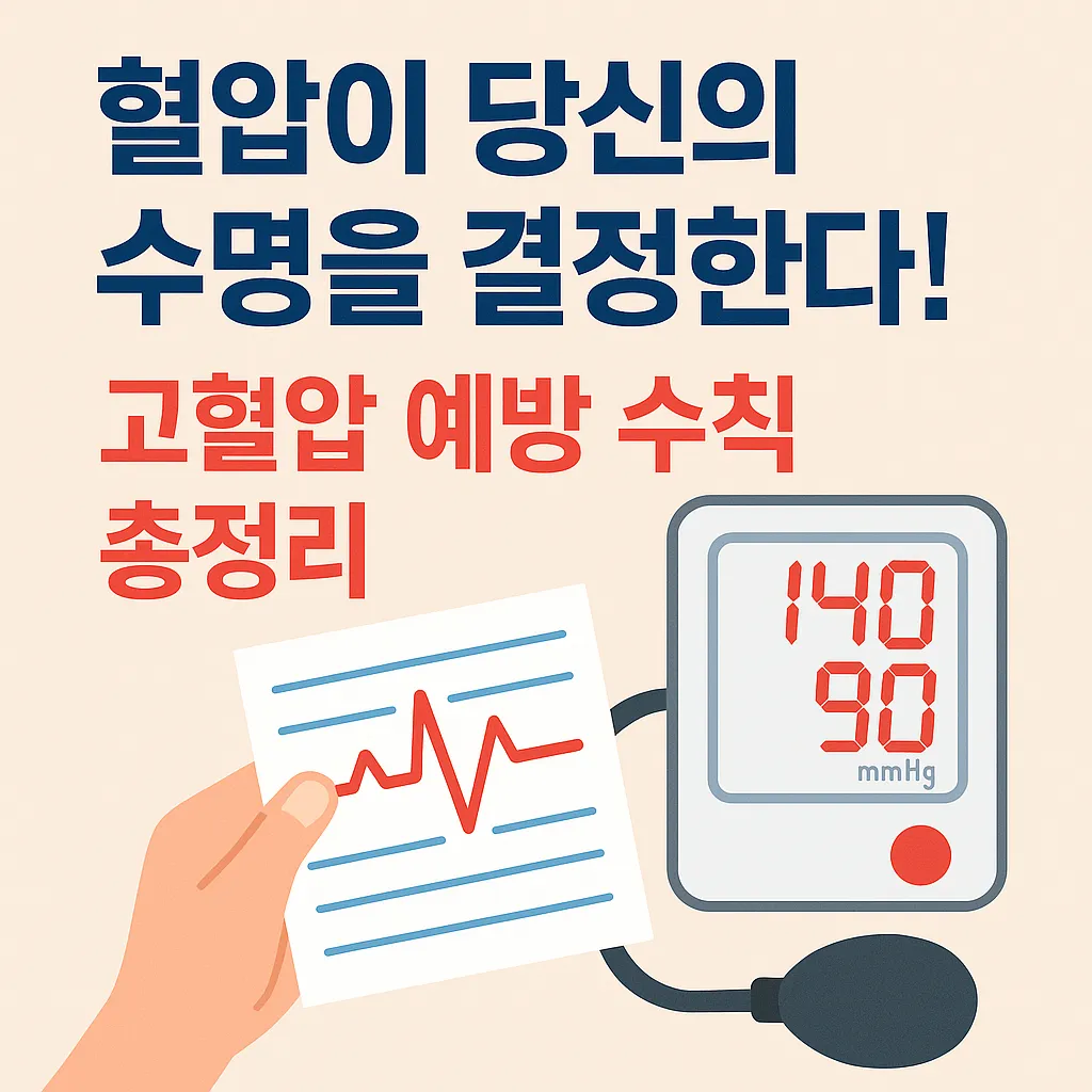 고혈압 예방 수칙 총정리