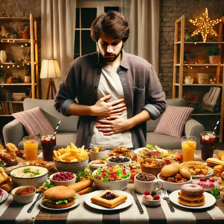 너무 많이 먹어서 토할 것 같을 때