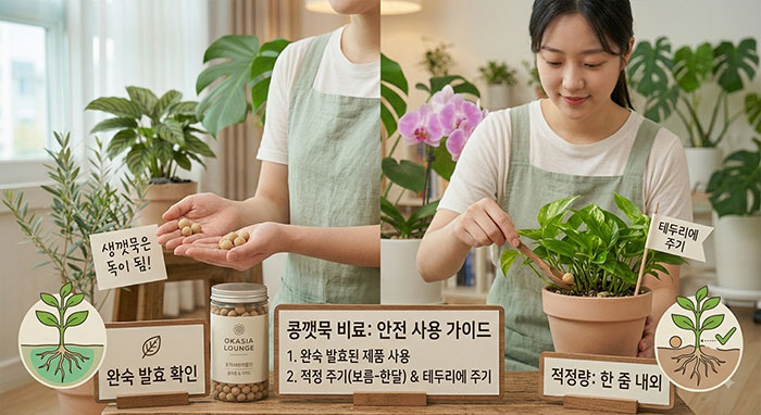 콩깻묵 비료 올바르게 바르는 순서와 주의사항