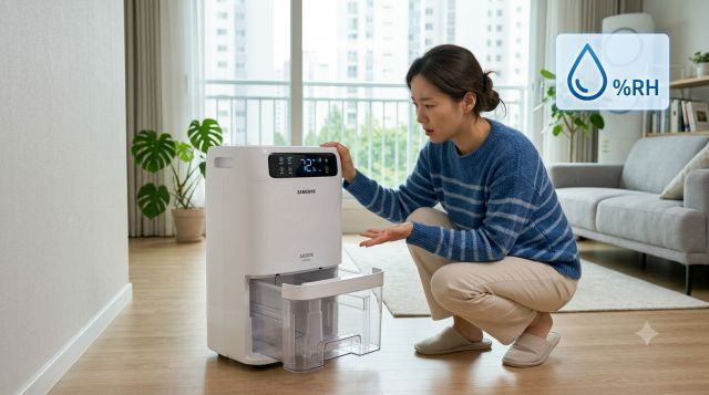 제습기 물 안 나오는 이유