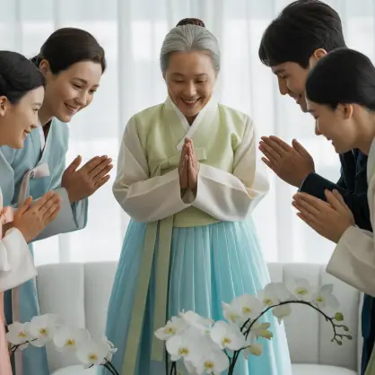 친척 어른들 추석인사