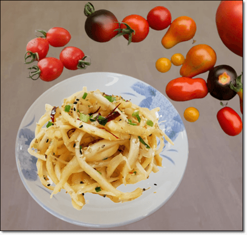 토마토와 도라지 무침