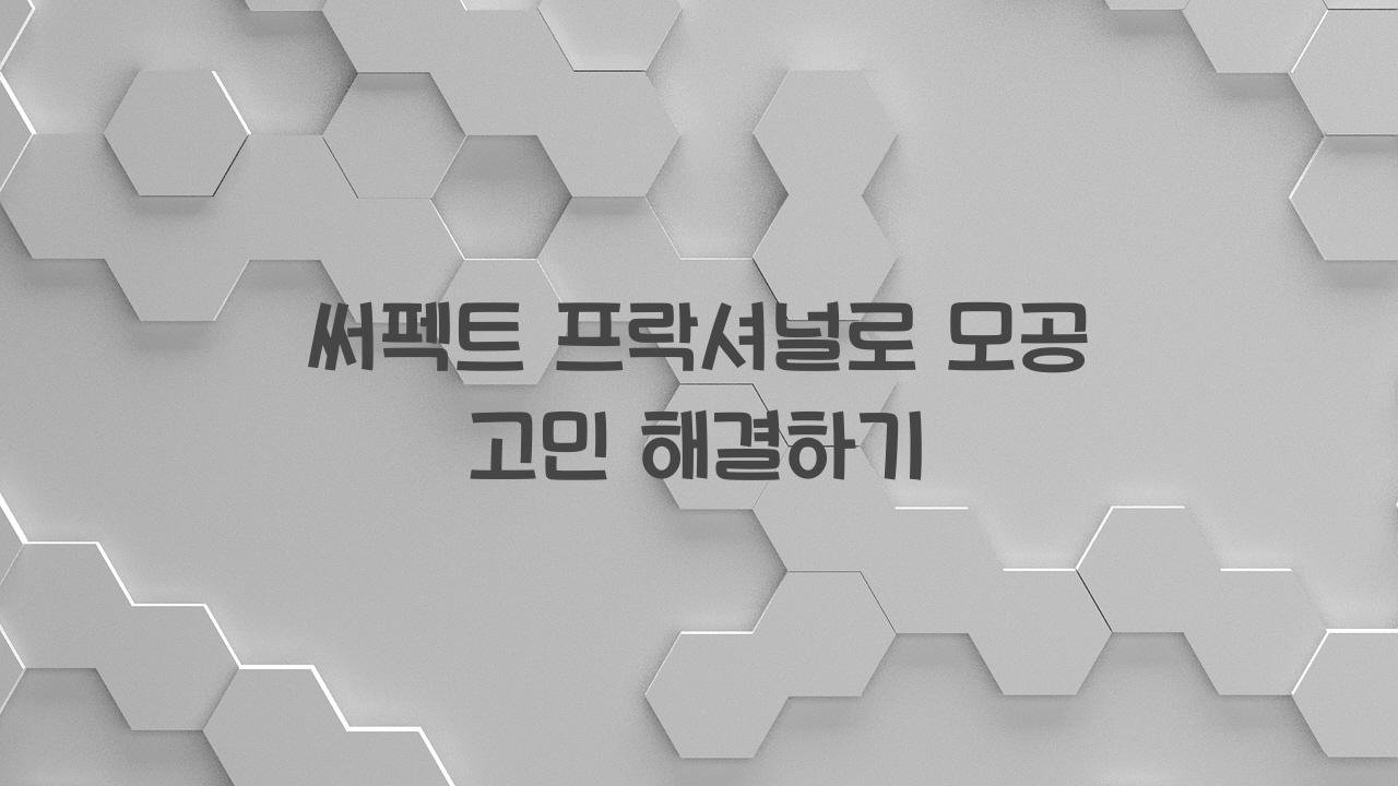 써펙트 프락셔널