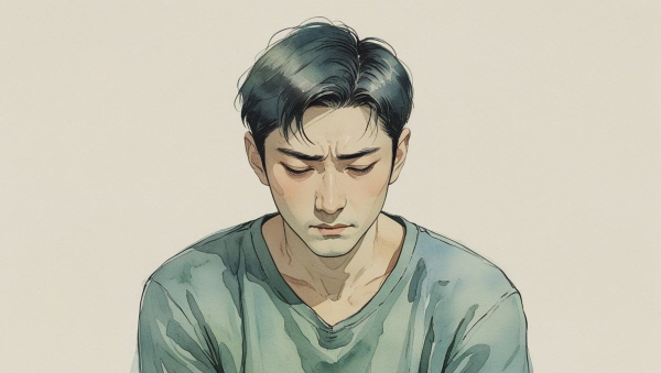 겉으로는 괜찮은 척하지만, 내면에서는 누구보다 강한 자기 검열에 시달리는 ESTJ에 관한 그림