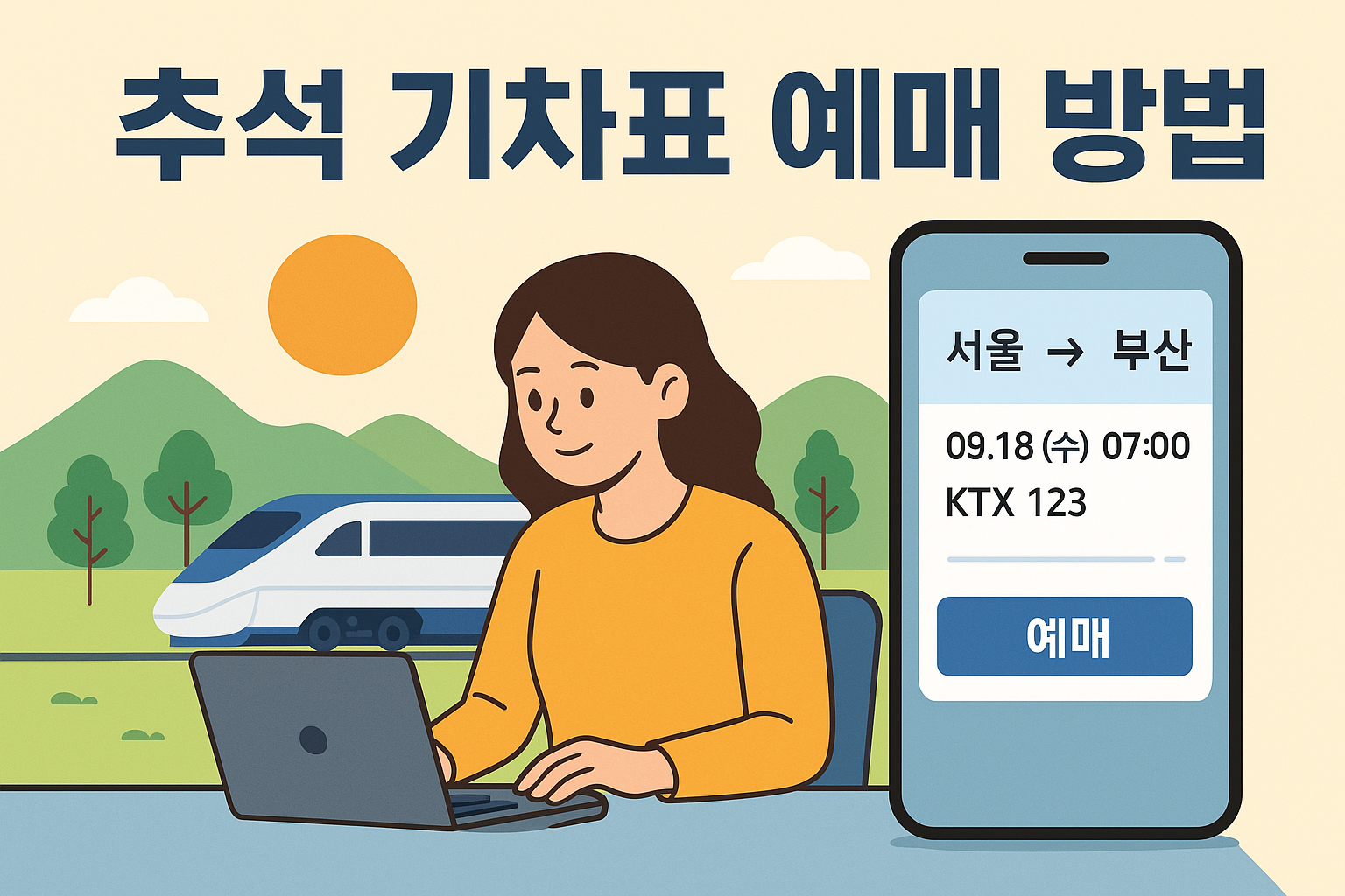 추석 기차표 예매 방법