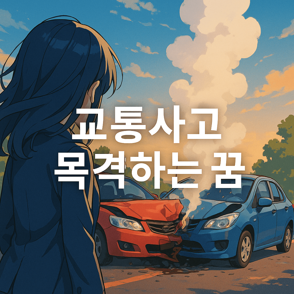 교통사고 목격하는 꿈 해몽