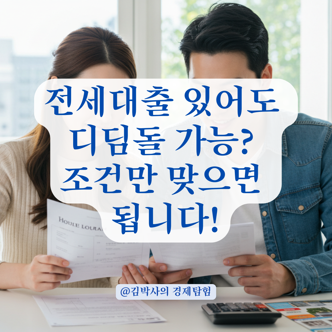 신용은 낮고 전세대출도 있지만, 이런 경우엔 디딤돌 승인받을 수 있습니다.