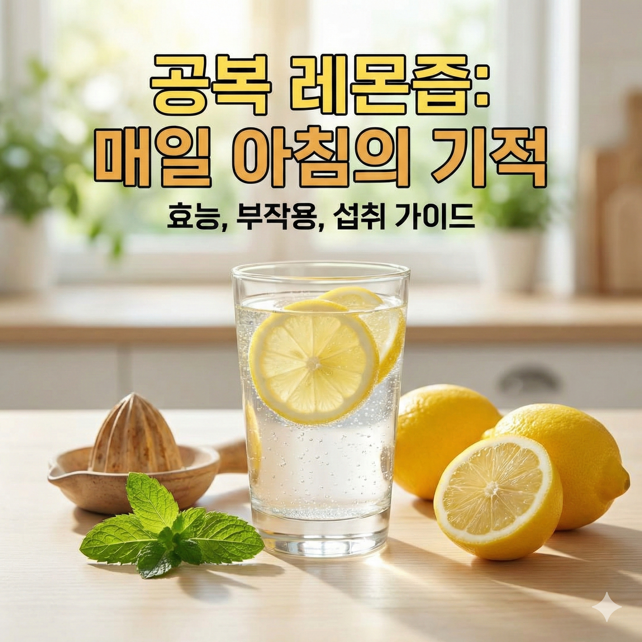 공복 레몬즙 효능과 부작용, 건강하게 마시는 법 총정리