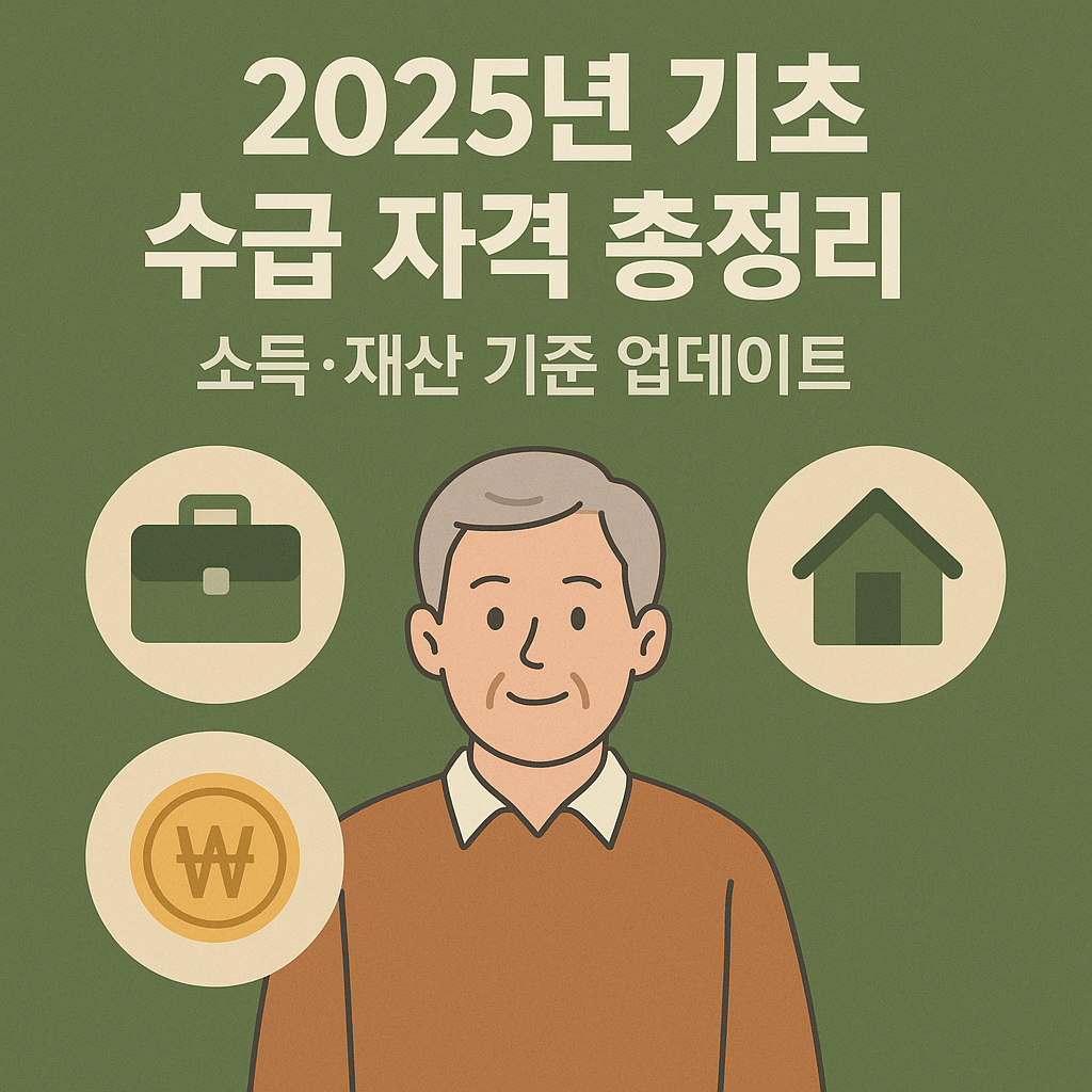 2025년 기초연금 수급 자격 총정리｜소득·재산 기준 업데이트