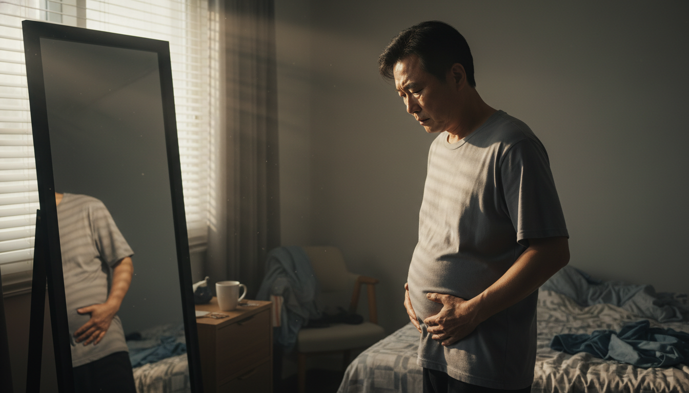 중년 뱃살