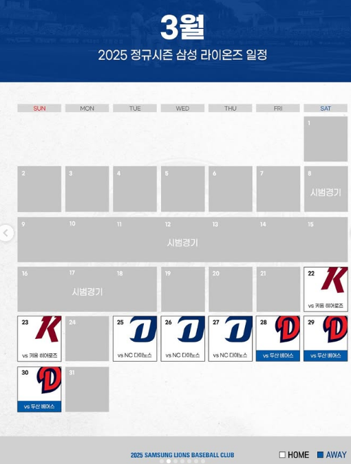 2025년 삼성라이온즈 개막전