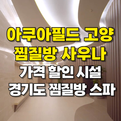 아쿠아필드 고양 할인 시설 서울 근교 경기도 찜질방 사우나 카드뉴스