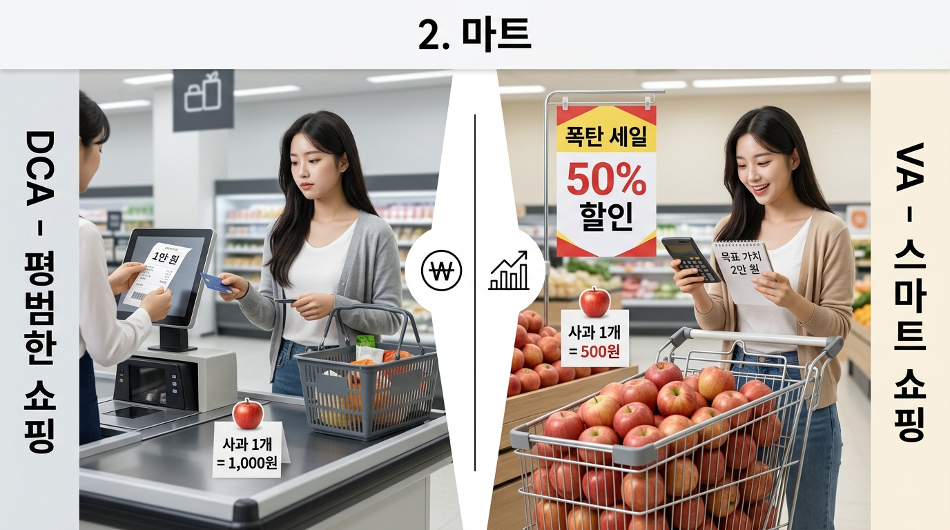 마트에서 그냥 살때와 세일 할때 살때의 비교