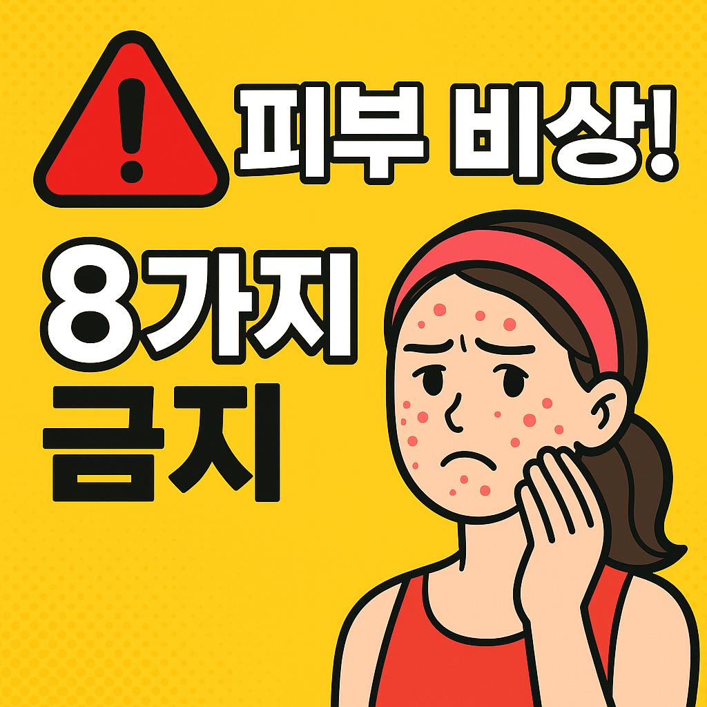 피부 비상 8가지 금지 사항
