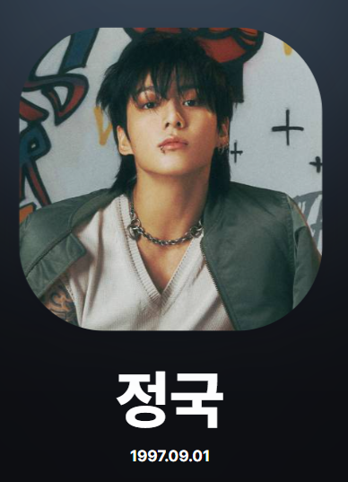 BTS 정국 팬송 프로필