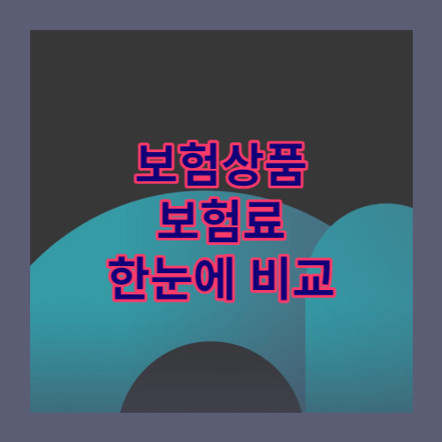 보험상품 보험료 한눈에 비교