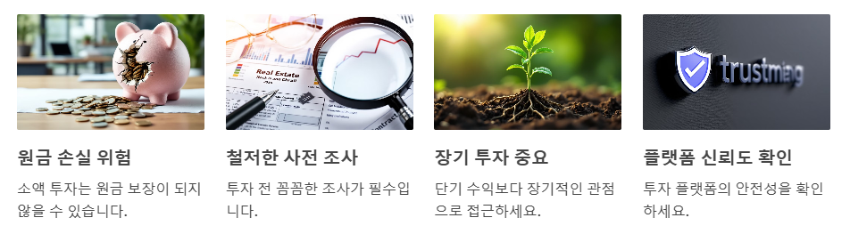 부동상 소액 투자시 주의사항