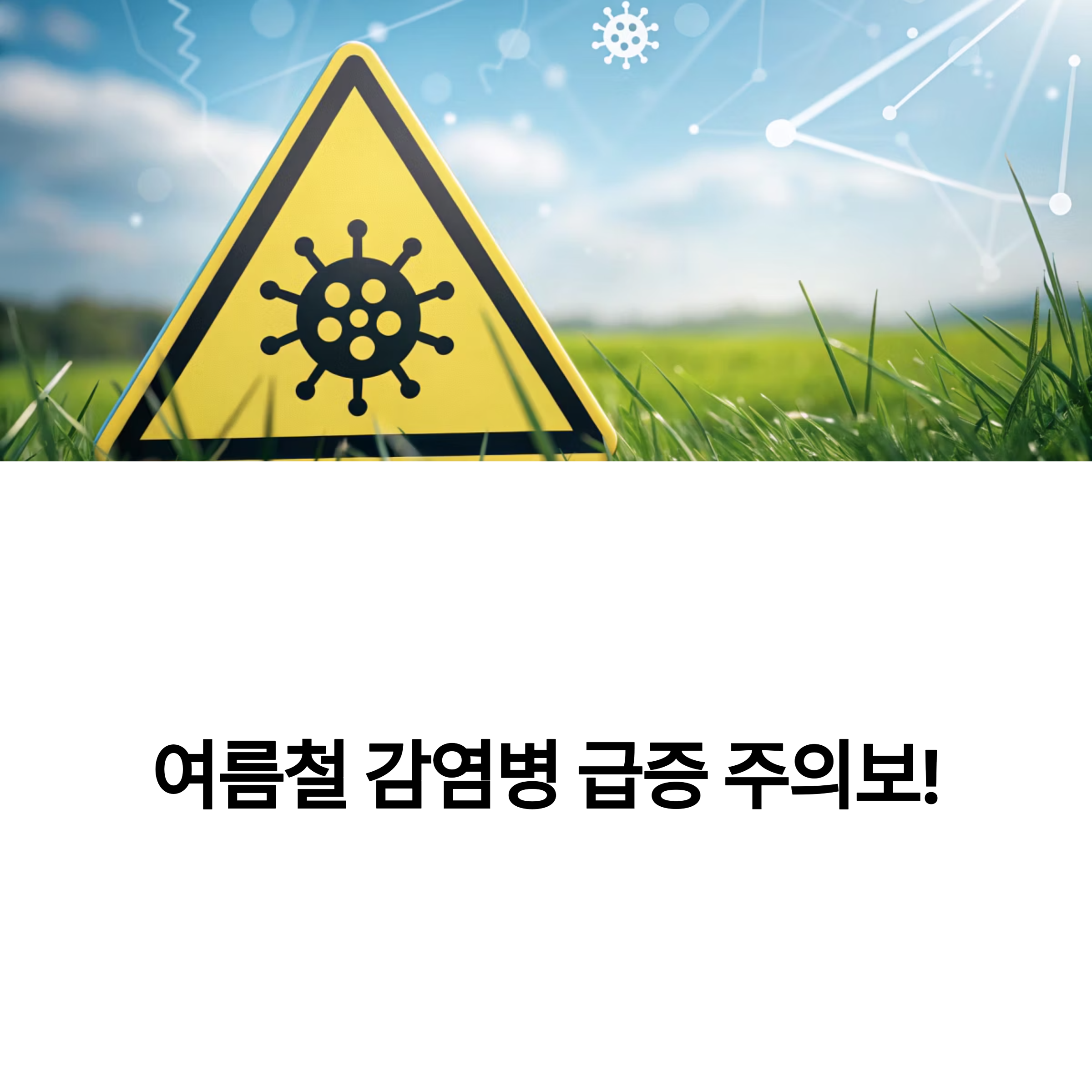 여름철 감염병 급증 주의보!
