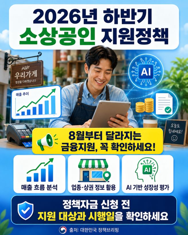 하반기 소상공인 지원정책