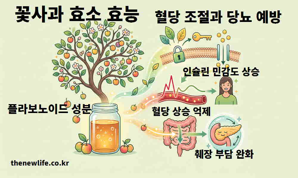 꽃사과 효소 효능 혈당 조절 당뇨 예방
