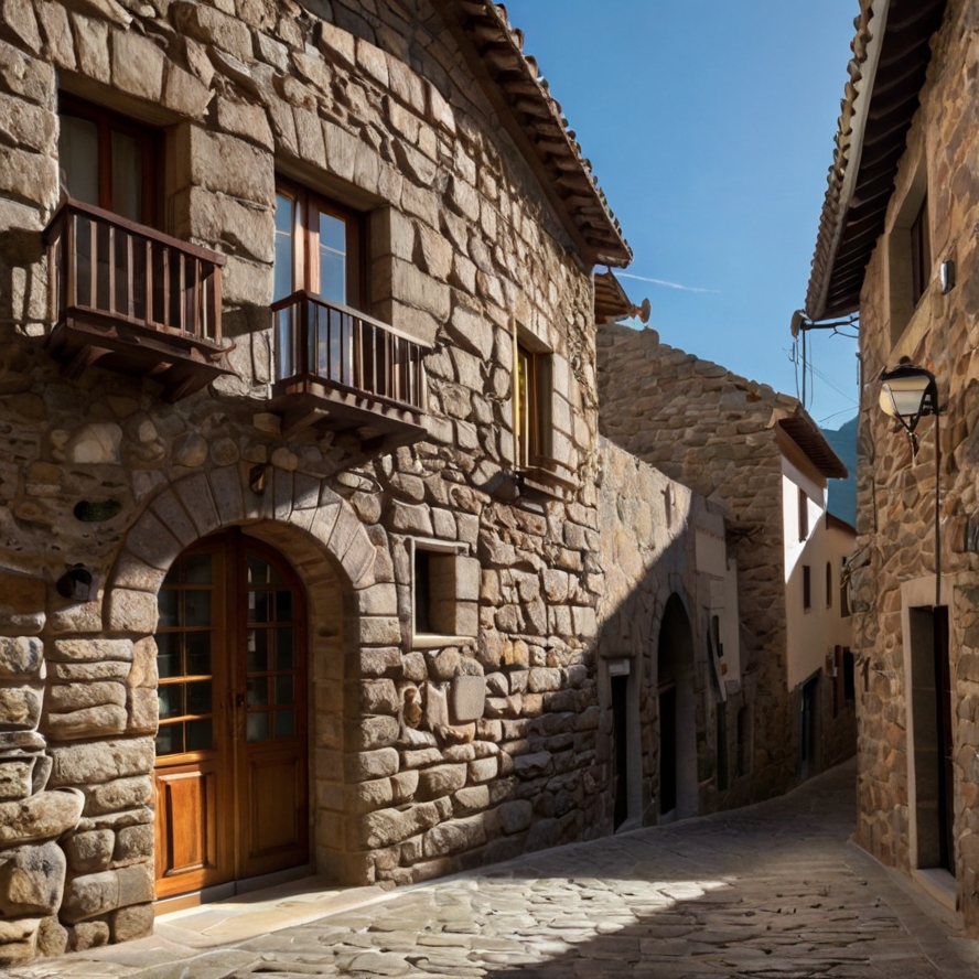 안도라 명소 카사 데 라 발을 묘사한 이미지