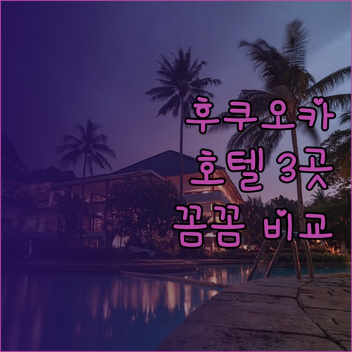 후쿠오카 여행 필수 정보 하카타 호텔