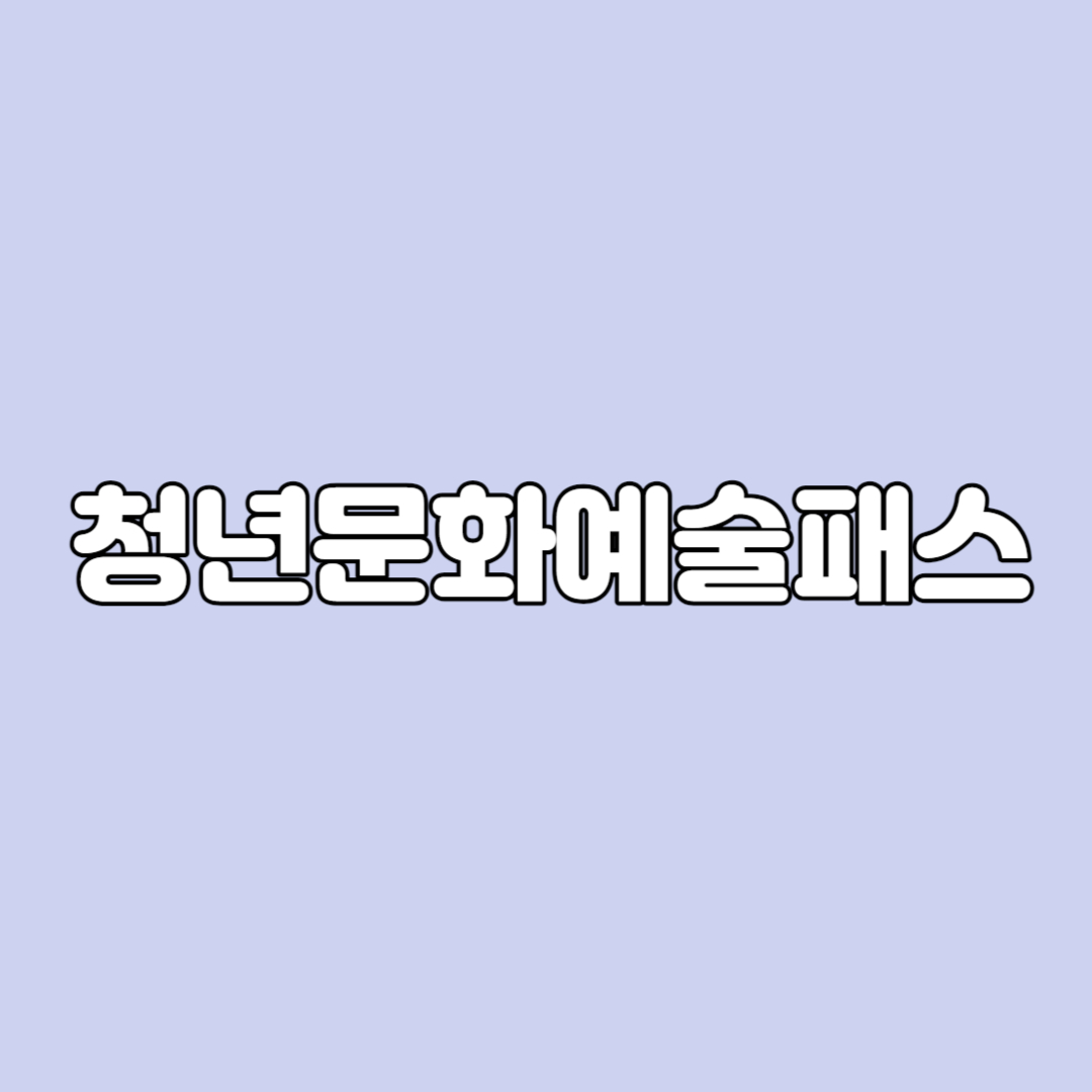 청년문화예술패스