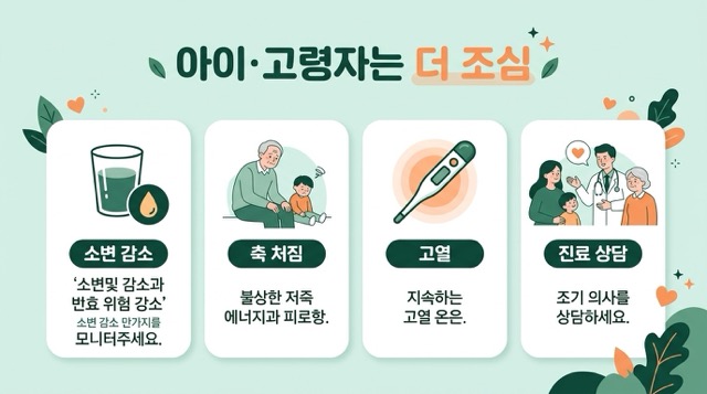 아이와 고령자 장염 주의