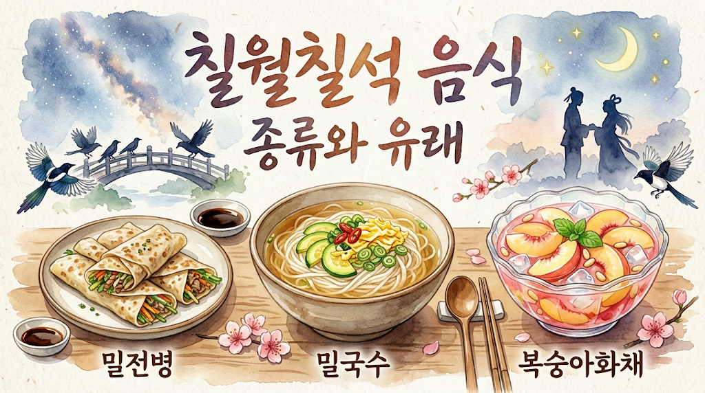 칠월칠석-음식-종류