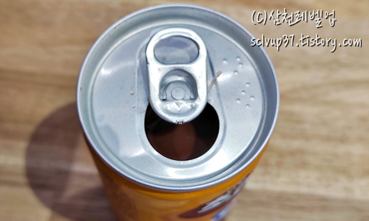 초코에몽 캔 개봉 후
