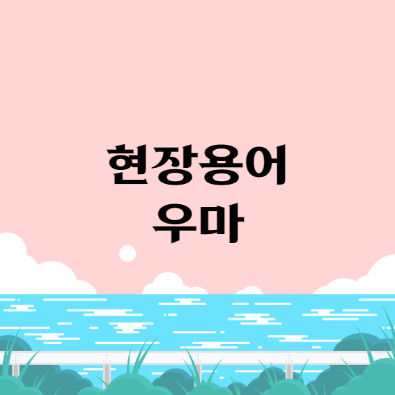 현장용어 우마란 무엇인가?