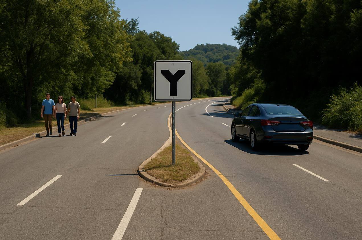 보험 상담원이 자동차 보험 정책 문서를 설명하는 장면.