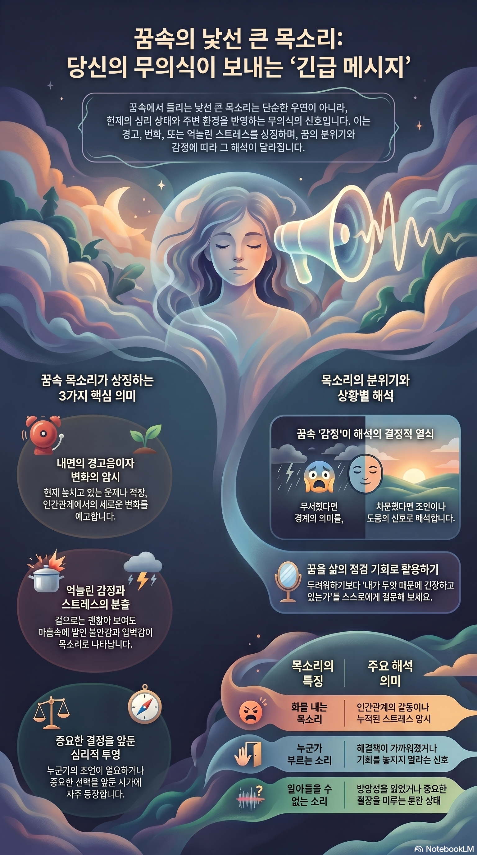 낯선 목소리가 크게 들리는 꿈