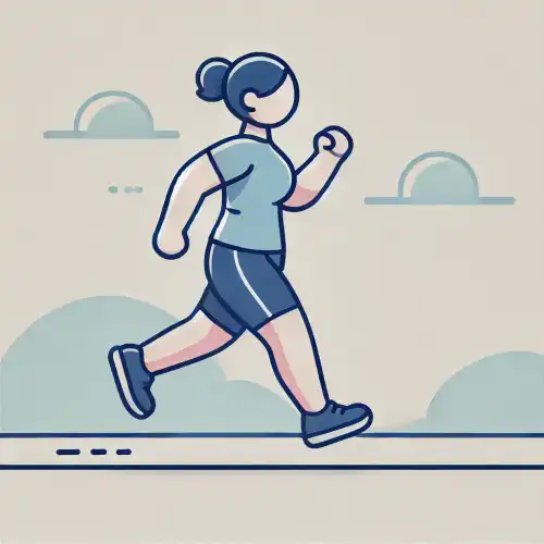 유산소 운동을 하고 있는 여성