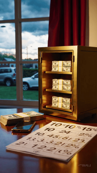 비상금을 마련하는 습관 gif이미지