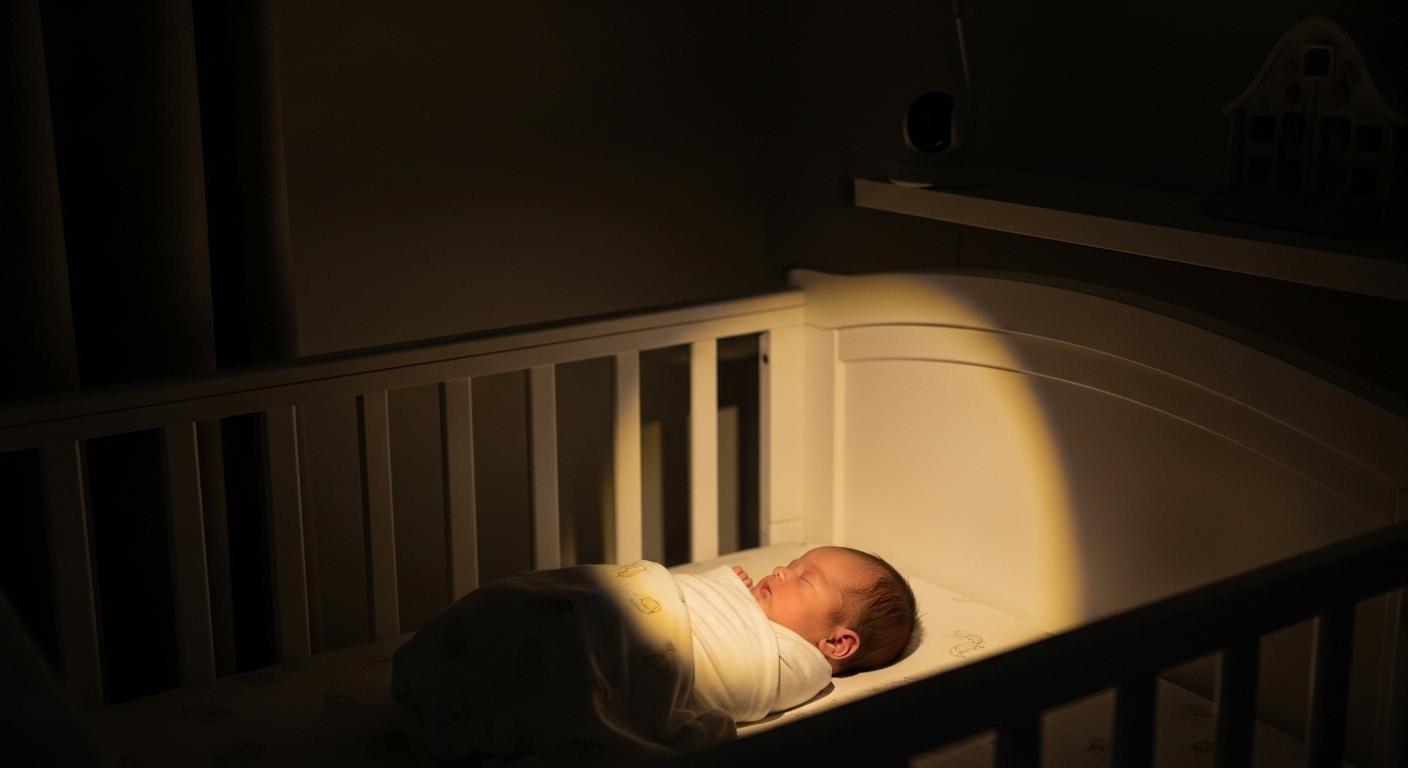 신생아 cctv 불빛